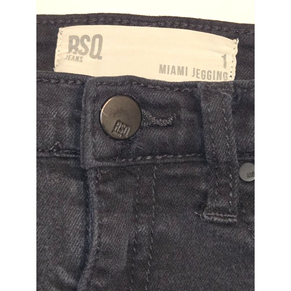 RSQ Jeans Miami Jegging | Women's Size 1 24 | Black Skinny Ankle - Picture 5 of 9